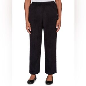 Women's Black Corduroy Pants size PXL Karen Scott